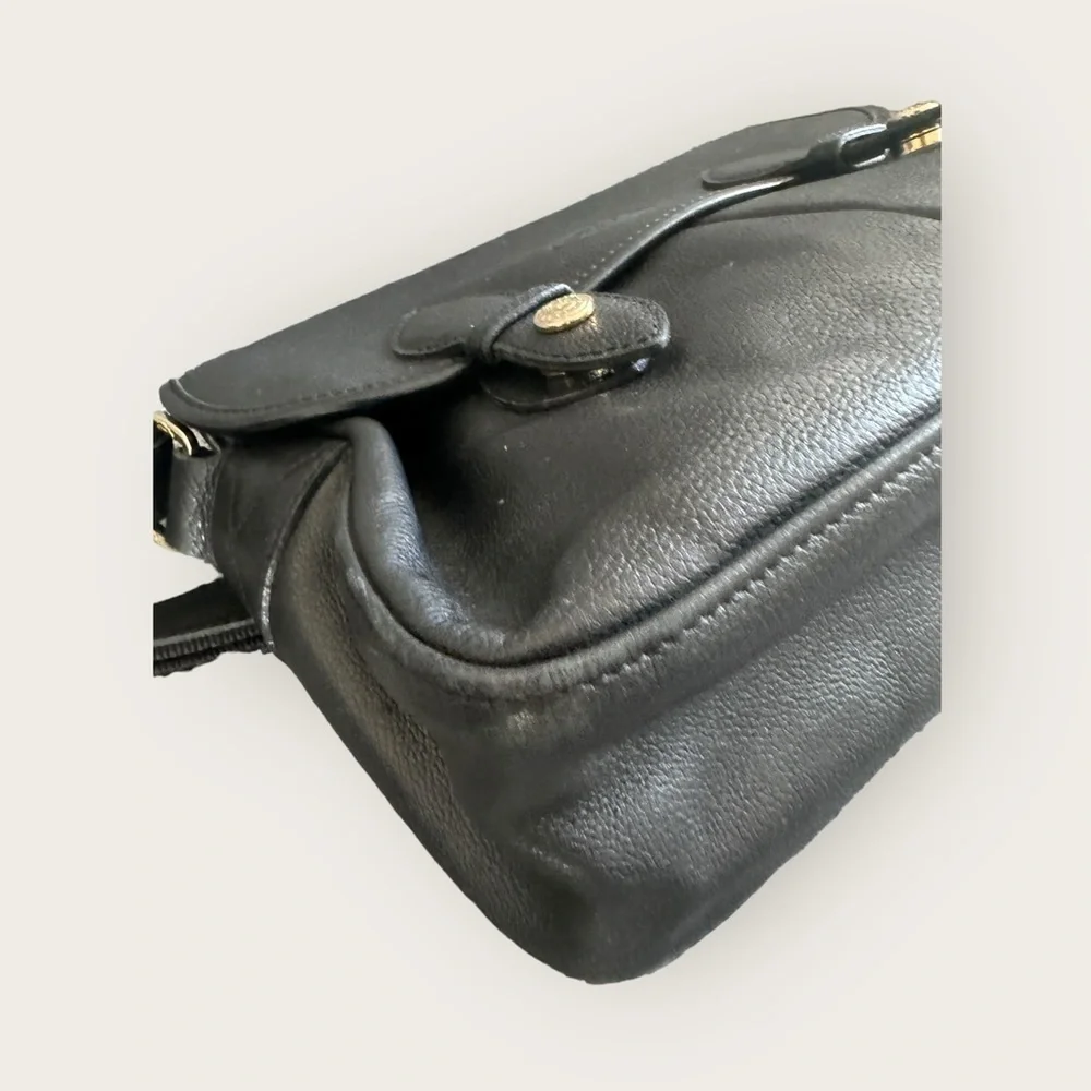 leather Longchamp crossbody bag